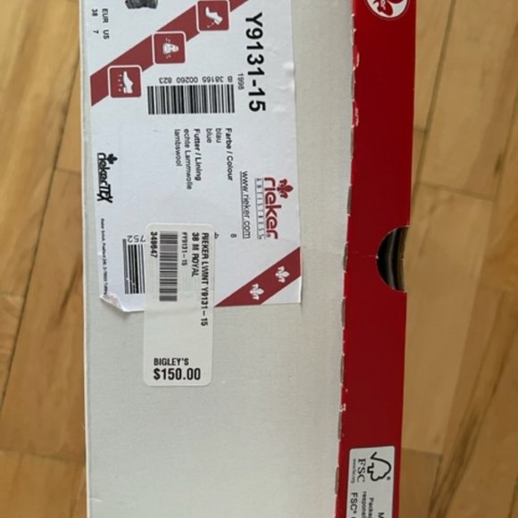 Rieker Blue Ankle Boots - Picture 6 of 8